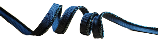 Paspelband Lurex Blau